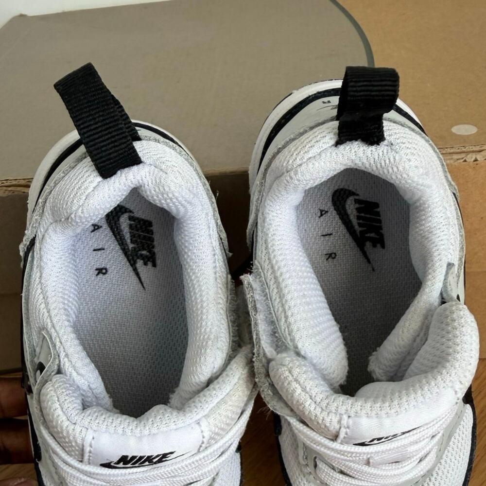Nike Airmax 1 Easyon White/Black Toddler Sneakers- SZ 7 C - Picture 5 of 11